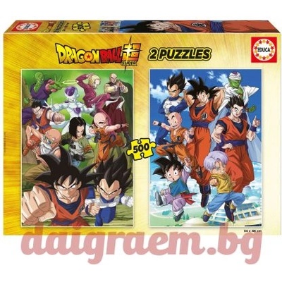 Educa Пъзел EDUCA 19915 - 2 х 500 части - Dragon Ball (EDU19915)
