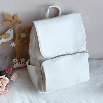 Image 1 of Дамска Бяла Раница - Модел 7338