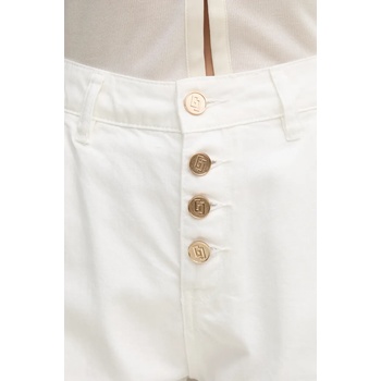Gaudi Къс панталон Gaudi в бяло с изчистен дизайн с висока талия 511BD25023 (511BD25023)