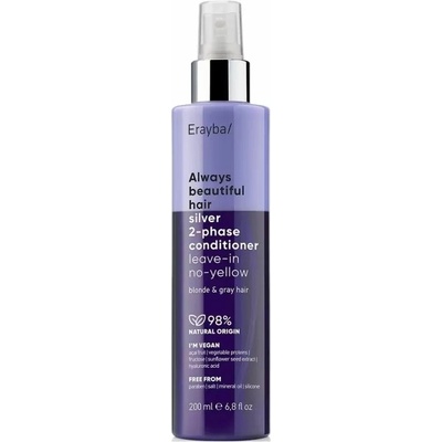 Erayba Abh Silver 2-Phase Conditioner Leave-In No-Yellow Продукт за коса без отмиване дамски 200ml