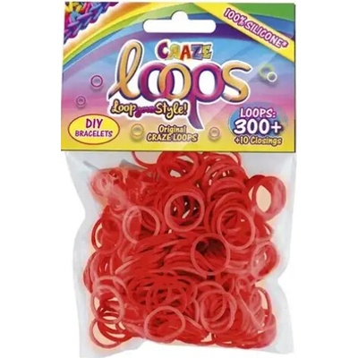 Gumičky Loom červené 300 ks