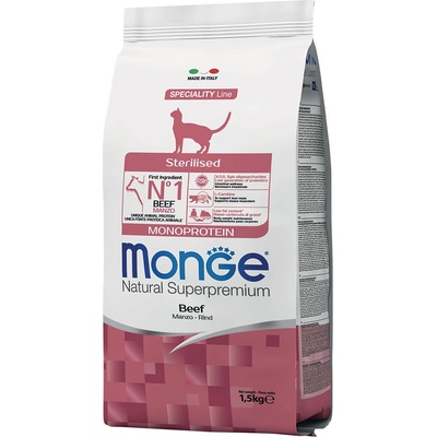 Monge Monoprotein Cat Sterilized hovězí krokety 1,5 kg