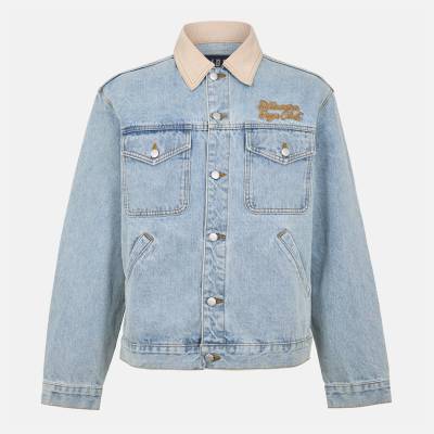 Billionaire boys club Яке BILLIONAIRE BOYS CLUB Men's Structured Denim Jacket - Light Wash