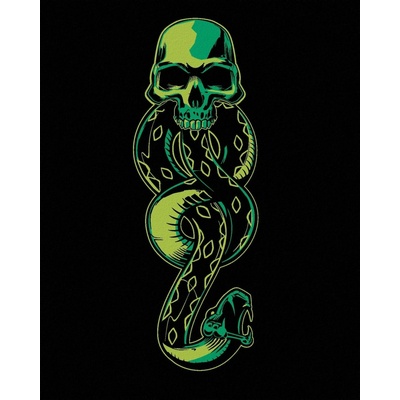 Zuty Znamení zla harry potter 40×50 cm vypnuté plátno na rám 8596530132172