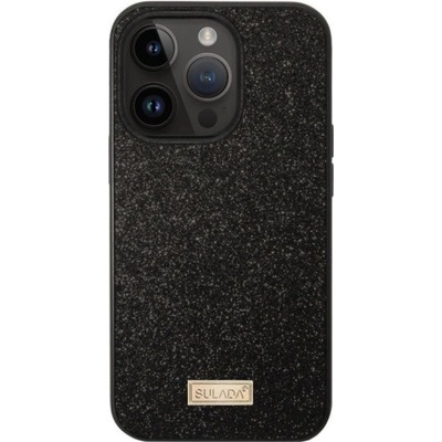 Sulada elegantné trblietavé iPhone 14 Pro Max - čierne