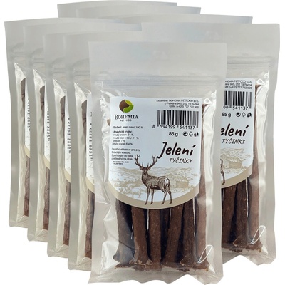 Bohemia Pet Food BOHEMIA Jelení tyčinky 10 x 85 g