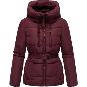 Marikoo Дамско зимно яке HIMEE 16 с висока яка и колан, wine (M-104-830.HIMEE16.609_wine)