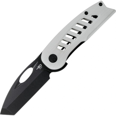 Bestech EXPLORER D2, Černý stonewash, Bílý G10 BG37E
