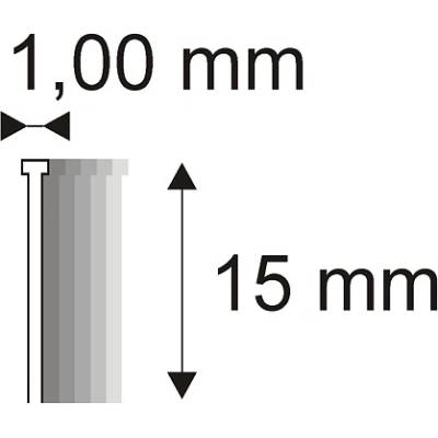 Truhlářské Brady Narex 12/15 (18G) - 1 x 15 mm kusů v balení 5000