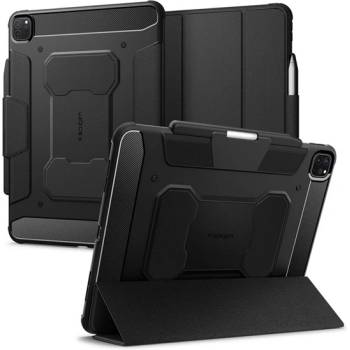Spigen IPAD Pro 13 (2025) SPIGEN RUGGED ARMOR PRO калъф за активен FLIP, държач за моливи, черен ACS07007 (ACS07007)