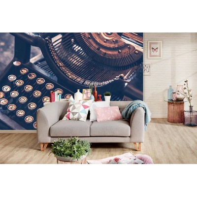 DIMEX ART Самозалепваща се флизелинова фототапета винтидж пишеща машина ii. 375 x 250 см