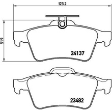 BREMBO Sada brzdových destiček, kotoučová brzda P 59 042