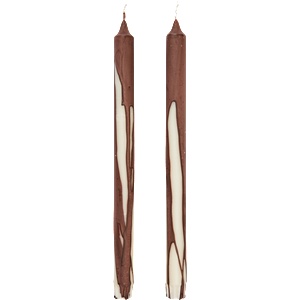 ferm LIVING Dryp свещи 30 см, кафяви, 2 бр (1104271819)
