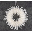 MagicHome Slovakia Trend Veniec páperový biely 35 cm