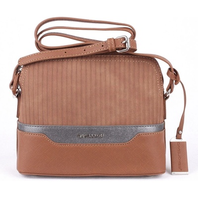 David Jones dámská malá crossbody kabelka 6103-1 hnědá