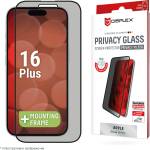 Displex Стъклен протектор за екран Displex Real Glass Full Cover (3D) с Филтър за поверителност, за iPhone 16 Plus (24900)