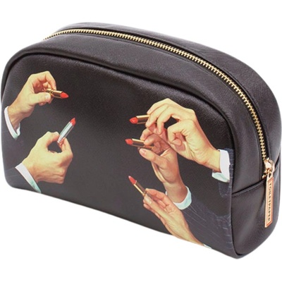 Seletti Kosmetická taštička TOILETPAPER LIPSTICKS 23 x 13 cm černá