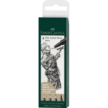 Faber-Castell 82.2902 Комплект маркери Black 4 бр (82.2902)