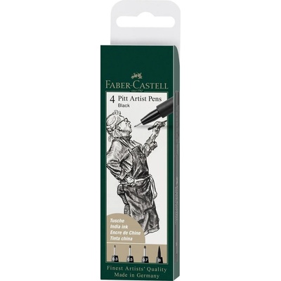 Faber-Castell 82.2902 Комплект маркери Black 4 бр (82.2902)