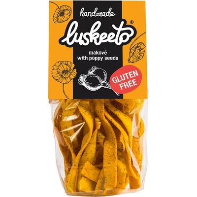 Luskeeto Farmárske strukovinové krekry makové 70 g
