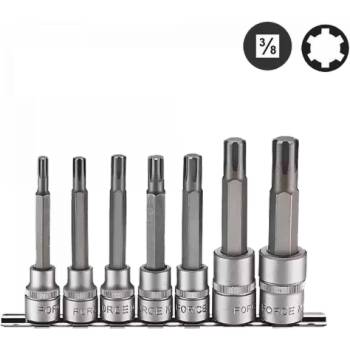 FORCE Нов Вложки 3/8" накрайник "RIBE" 3/8" и 1/2" Ribe к-кт 7 ч. / 3078A FORCE JN94052 (JN94052)