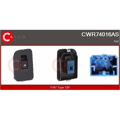 Spínač elektrického otvárania okien CASCO CWR74016AS