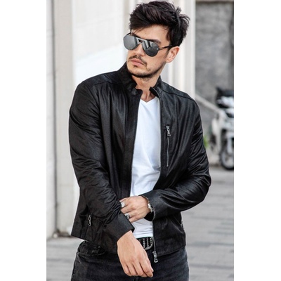 Leonardo Мъжко кожено яке - Черно 987597 #266590 (266590_Черно)