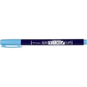 Tombow Маркер Fudenosuke твърд неоново син (WS-BH96)