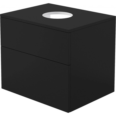 Deante Prizma skříňka s deskou 60x47x52 cm pod umyvadlo závěsná černá SDI_NB61