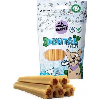 VetExpert Mr. Bandit Dental Stars duck - дентални лакомства за кучета, с патешко месо, 70 гр - Полша