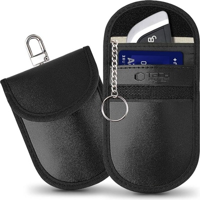 Tech-Protect Калъф за блокиране на RFID сигнал от Keyless Go ключ от Tech-Protect KLR100 Pouch - Черен (5906302376186)