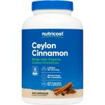Nutricost Ceylon Cinnamon 600 mg | Made with Organic Ceylon Cinnamon [240 капсули]