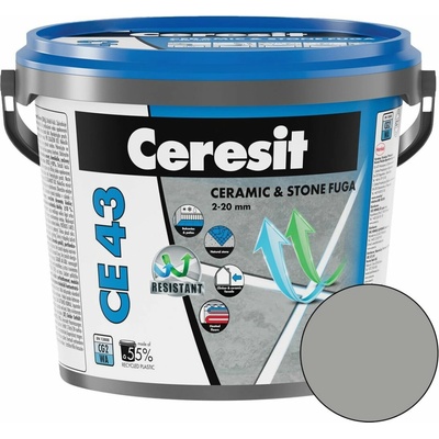 Ceresit CE 43 Škárovacia hmota Grand´Elit, antracite, 5 kg, 1303056