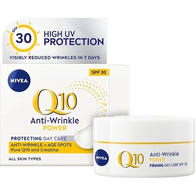 Nivea Q10 Power Дневен крем против бръчки SPF 30 Дневен крем дамски 50ml