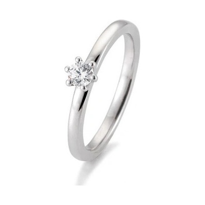 Sofia Diamonds prsteň z bieleho zlata s diamantom BE41 05989