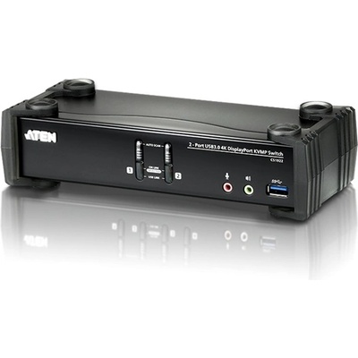 ATEN KVM превключвател USB DisplayPort 4K + аудио, 2 порта - CS1922 CS1922-AT-G (CS1922-AT-G)