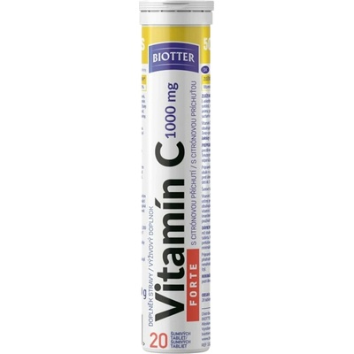 Biotter Vitamín C 1000 mg Forte 20 ks šumivých tabliet