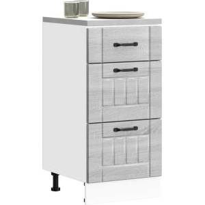 vidaXL Кухненски шкаф Lucca, сив сонома, инженерна дървесина (854236)