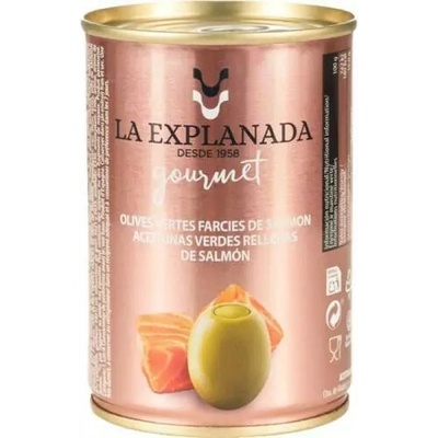 La Explanada zelené olivy plněné lososovou pastou 280 g