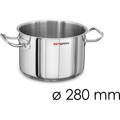 G.Gastro Hrnec na maso Nerezová ocel AISI 304 , sendvičové dno 11 l 28 cm Výška: 17 cm D9800673