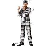 BigBuy Carnival Маскировъчен костюм за възрастни Prisoner Затворник Многоцветен Размер XS/S