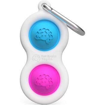 TOMY Сензорна играчка-ключодържател Tomy Fat Brain Toys - Simple Dimple, синя/розова (F211P)