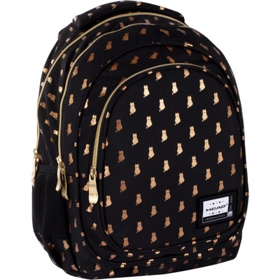 HEAD Ученическа раница Head - Golden Kitty, Златен ефект (AS502021564)