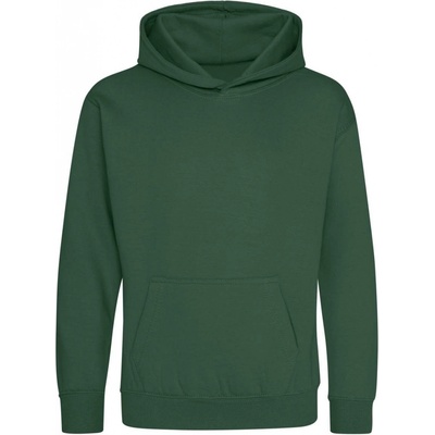 Just Hoods dětská mikina s klokankou Skipi lesní zelená