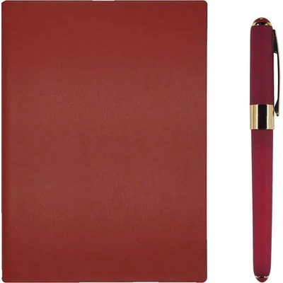 Подаръчен комплект Victoria's Journals - Smith, бордо, 2 части, в кутия (V4032)