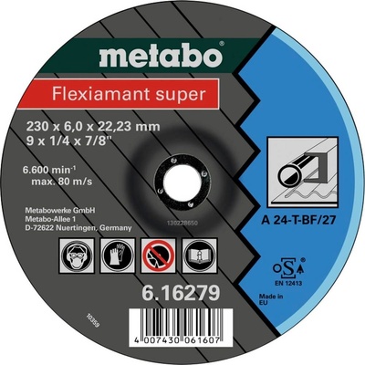 Metabo Brúsny kotúč lomený 22.23 mm 616486000 25 ks