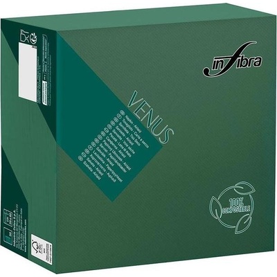 Celtex Ubrousky INFIBRA Venus Airlaid textilní BIO zelená 50ks 40x40cm