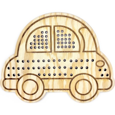 Libelula Drevené tvary na šnurovanie MiniDots Auto