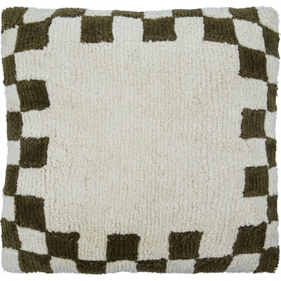 House Doctor bavlna Chess Green 50 x 50 cm