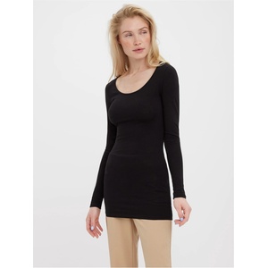 Vero Moda Тениска Vero Moda Women's U-Neck Long-Sleeve T-Shirt - Black